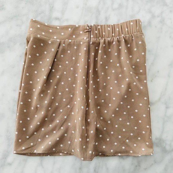 Show Me Your Mumu Marley Short Tan Dotcha Miss Me Polka Dot Small - Picture 7 of 7